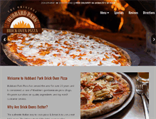 Tablet Screenshot of hubbardparkpizza.com